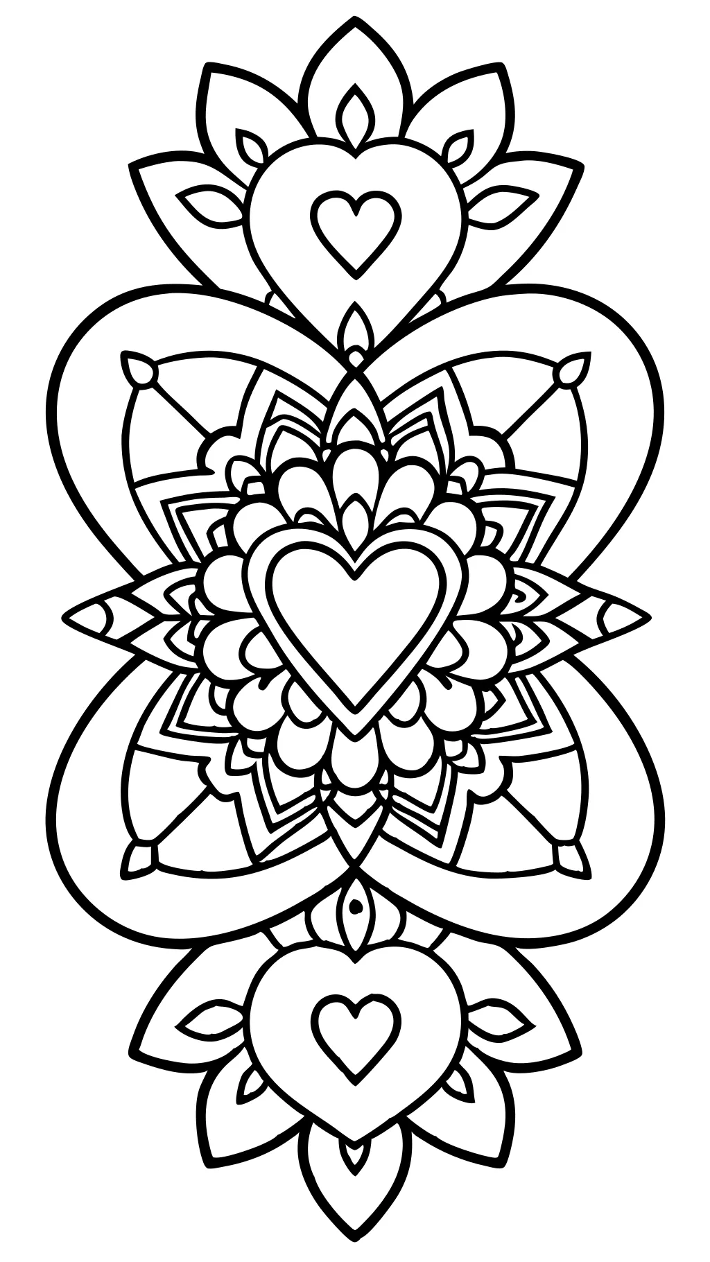 coloring pages heart